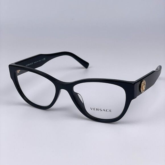 NEW Versace VE3281BA GB1 Black Cat Eye Women Eyeglasses - Picture 3 of 9